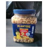 PLANTERS Salted Peanuts Cocktail, Party Snack, Plant-Based Protein, After School Snack, Roasted in Peanut Oil, Salted Nuts, Snacks for Adults, Bulk Nuts, Kosher, 2.19lb Jar (EXP NOV.12.26)