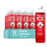 Sparkling Ice, Cherry Limeade Sparkling Water, Zero Sugar Flavored Water, with Vitamins and Antioxidants, Low Calorie Beverage, 17 fl oz Bottles (Pack of 12) (EXP 07.09.26)