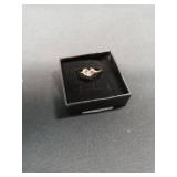 Btysun April Birthday Gifts for Women, October Birthstone Rings for Women Gold Ring with Tourmaline October Mom Birthday Gifts Teardrop Heart Gold Plated Ring Anniversary Christmas Jewelry