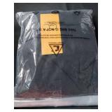 GRECERELLE Women Long Sleeve Casual Round Neck Loose Maxi Long Dress with Pockets, Black, 2XL