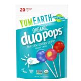 YumEarth Organic Duo Pops, Lollipops with Fruit Chew Centers - Allergy Friendly (Top 9 Free), No Artificial Dyes, Non GMO, Gluten Free, Vegan Candy Snacks - Individually Wrapped Pops (20 Count (Pack o