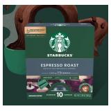 Starbucks Espresso Roast Nespresso Vertuo 10 Capsules