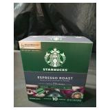 Starbucks Espresso Roast Nespresso Vertuo 10 Capsules