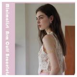 FIRSAUKI 4-10Pcs Arm Cuff Bracelets for Women Upper Arm Bands Armband Armlet Cuff Bangle Adjustable Gold Arm Bracelet Set 4G