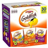 Goldfish Crackers Big Smiles Variety Pack with Cheddar, Colors and Pretzels Snack Packs - 29oz/30ct