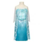 Disney Frozen Elsa Classic Blue Satin Dress for Girls Size 4-6X