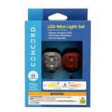 Concord LED Bicycle Light Set, Black