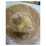 Seagrass Plant Basket, Wicker Woven Laundry Basket, Large Wicker Plant Baskets, Seagrass Baskets Planter for Plants Indoor(Unfolded Size 17.72" Diameter x 14.17" Height)