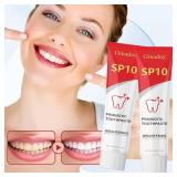 2 Pack! SP10 Probiotic Toothpaste, Deep Cleaning Care Fresh Breath Ultra Whitening SP10 Toothpaste.(1Pcs)