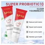 2 Pack! SP10 Probiotic Toothpaste, Deep Cleaning Care Fresh Breath Ultra Whitening SP10 Toothpaste.(1Pcs)
