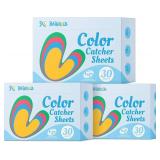 Bellaluce Color Catcher Sheets for Laundry 90 Count 3 Pack, Dye Catcher to Prevent Color Runs, Color Grabber Sheets for Home Apartment Dorm Hotel
