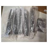 200 Pcs Black Dessert Cups with Spoons Small Plastic Goblets Disposable Parfait Charcuterie Cups Pudding, Mousse Set for Party(5/6 oz,Goblet, Square)