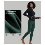 ALONG FIT High Waisted Leggings for Women with 3 Pockets, Tummy Control Yoga Pants for Workout Yoga Casual, medium