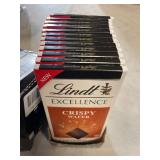 12 Pack Lindt Crispy Chocolate Wafer Bar - 3.5oz