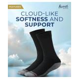 Pembrook Diabetic Socks for Men - 6 Pairs Crew Diabetic Neuropathy Socks for Men | Non Binding