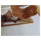 Pair of Wooden Collapsible Book Holders