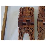 Pair of Wooden Collapsible Book Holders