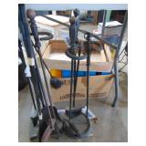 3 Sets of Fireplace Tools