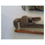 Pair of 18" pipe Wrenches