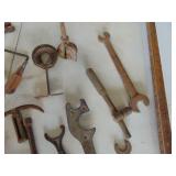 Selection of Vintage Tools - Rod Wrenches - Tractor Wrenches