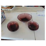 Purple Tinted Salad Serving and Bowls