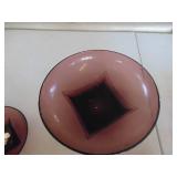 Purple Tinted Salad Serving and Bowls