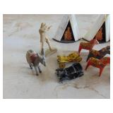 Selection of Plastic Toys - Indian School - Ashland Montana