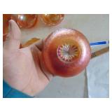 Amber Glass Salad Serving Bowl and Salad Bowls