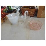 Glass Baskets and Candy Dish