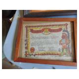 Honorary Chief Certificate