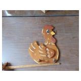Wooden Chicken Themed Decor