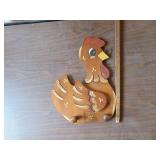 Wooden Chicken Themed Decor