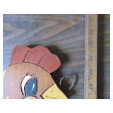 Wooden Chicken Themed Decor