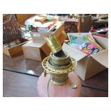 Selection of Decor - 2 oil lamp bases - one  electrified and broken