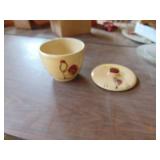 Chicken Themed - Grease/Cookie Jar - - see pictures for damage on lid