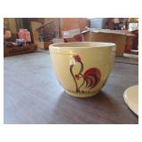 Chicken Themed - Grease/Cookie Jar - - see pictures for damage on lid