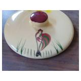 Chicken Themed - Grease/Cookie Jar - - see pictures for damage on lid