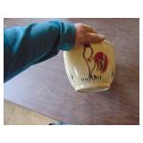 Chicken Themed - Grease/Cookie Jar - - see pictures for damage on lid