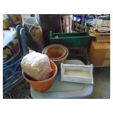 Small hay Bale - 1/4 Bushel baskets and Wooden Boxes