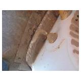 Large - Heavy Plaster Sink with Gold Colored Faucet