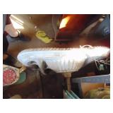 Large - Heavy Plaster Sink with Gold Colored Faucet