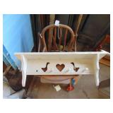 Goose Themed What not shelf