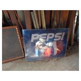 Pepsi Sign on Plexi-Glass