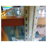 Display Case - Glass Shelves - Only has 1 Sliding Glass on the Back