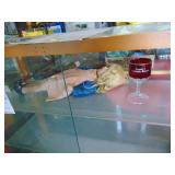 Display Case - Glass Shelves - Only has 1 Sliding Glass on the Back