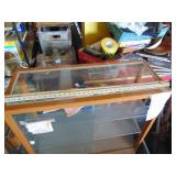 Display Case - Glass Shelves - Only has 1 Sliding Glass on the Back