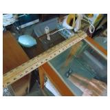 Display Case - Glass Shelves - Only has 1 Sliding Glass on the Back