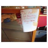 Display Case - Glass Shelves - Only has 1 Sliding Glass on the Back