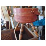 Wooden Crate with Wooden Basket