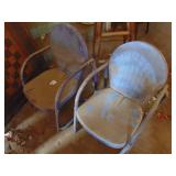 Pair of Childrens Metal chairs
